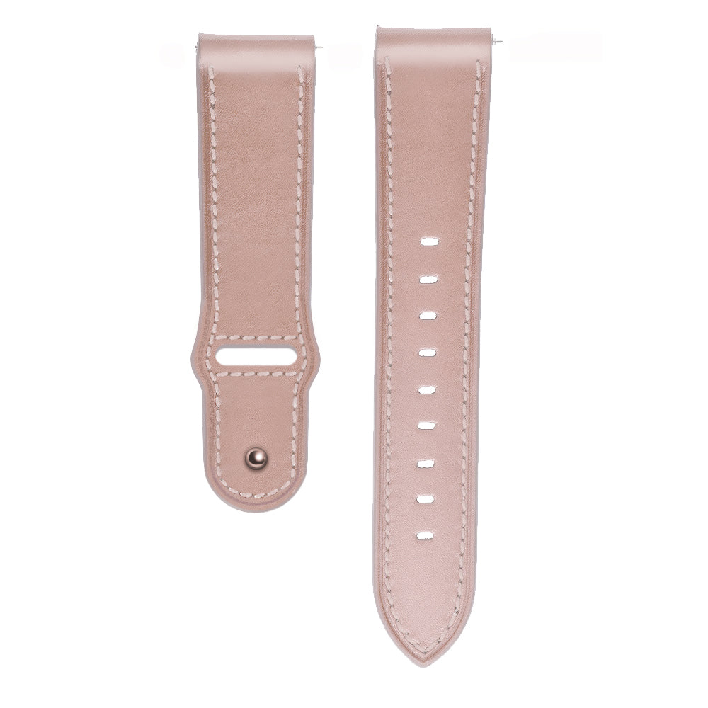 Pink leather loop modern buckle