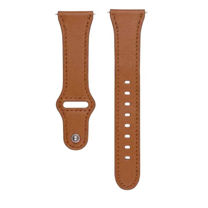Brown Modern Buckle Leather Loop